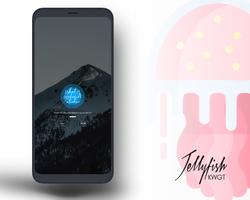 Jellyfish KWGT اسکرین شاٹ 3