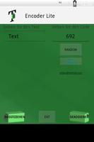 Encoder geheimen Texte Lite Plakat