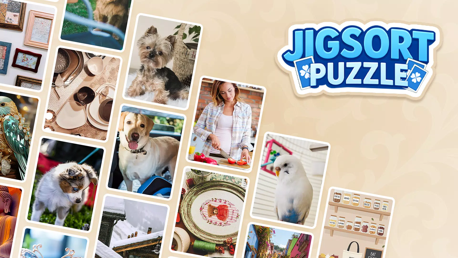 Jigsort™ 拼图游戏:单人乐趣和挑战