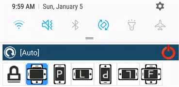 Screen rotation control