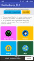 Screen rotation control poster