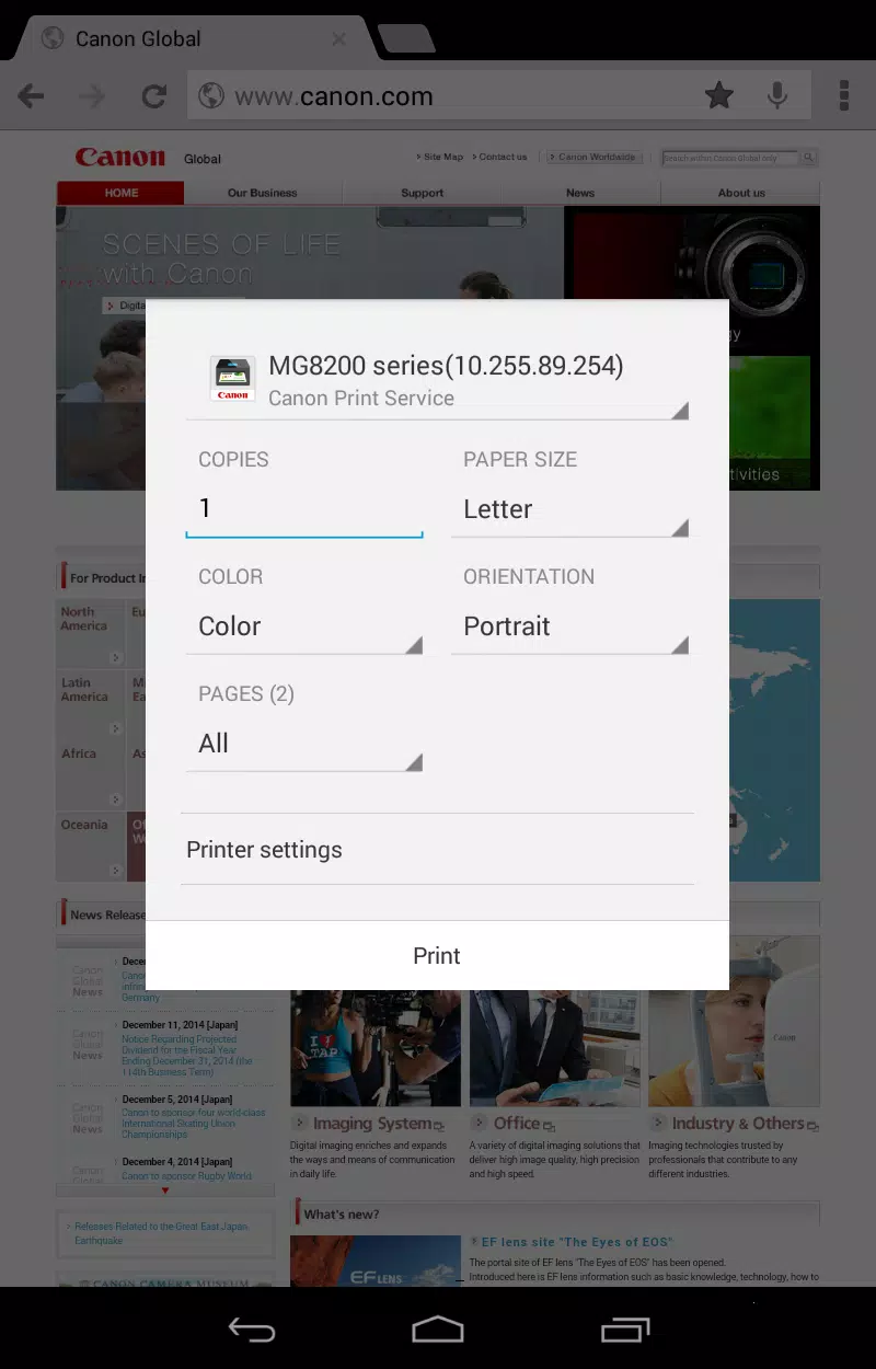 Canon Print Service APK for Android Download