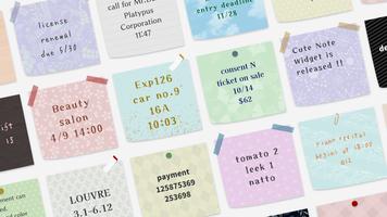Cute Note Widget โปสเตอร์