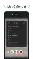 Calendar & Memo Black الملصق