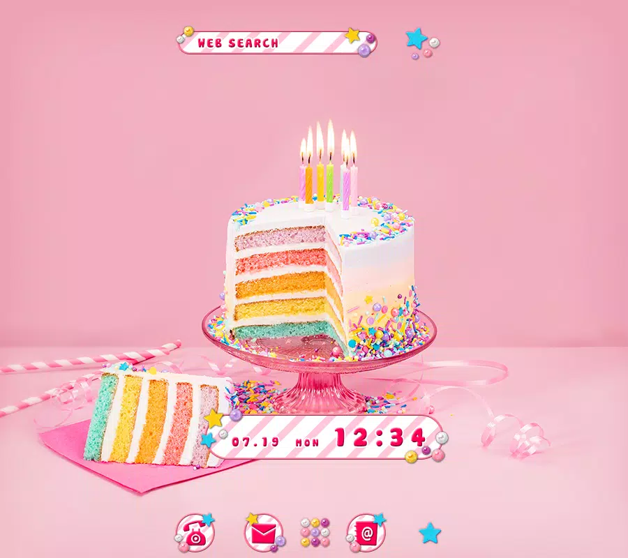 Android向けのかわいい壁紙アイコン カラフルレインボー ケーキ 無料 Apkをダウンロードしましょう