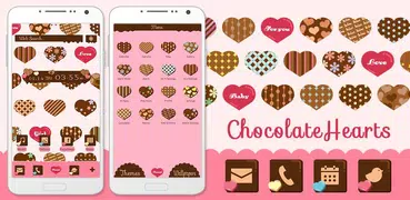 Chocolate Hearts Wallpaper