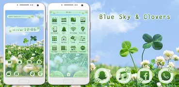 Blue Sky & Clovers Theme