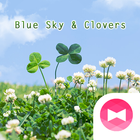 Blue Sky & Clovers Theme icône