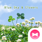 Blue Sky & Clovers Theme आइकन