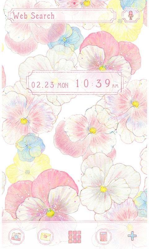 Android 用の 可愛い花の壁紙 アイコン Cute Pansy 無料きせかえ Apk をダウンロード