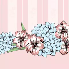 Antique Hydrangea Theme +HOME APK Herunterladen