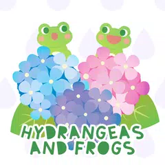 Hydrangeas and Frogs Theme APK download