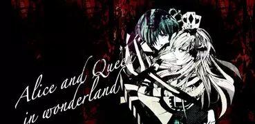 Alice＆Queen ゴシックなアリスとハートの女王壁紙