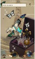 Butterflies Theme-Antique Box- Plakat