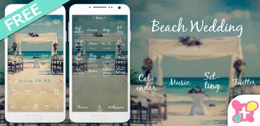 Cute Theme-Beach Wedding-