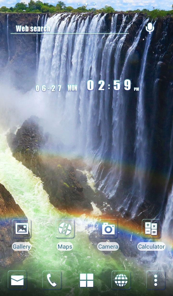 Android 用の 滝の 壁紙 癒しの風景 Apk をダウンロード