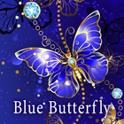 美麗主題 湛藍蝴蝶 圖標