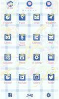 Flower Tema-Blue Gingham- screenshot 1