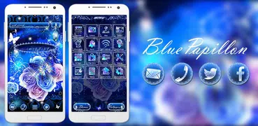 Beautiful Theme Blue Papillon