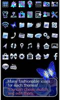برنامه‌نما Beautiful Theme Blue Papillon عکس از صفحه