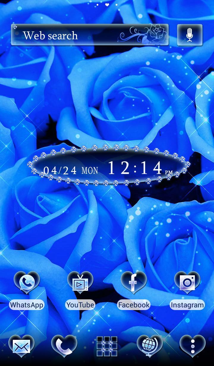 Android 用の 花壁紙アイコン ブルーローズ 無料 Apk をダウンロード