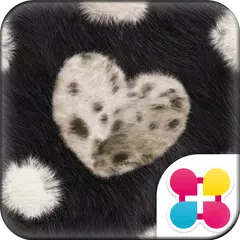 Chic Theme FUR HEART -BLACK-
