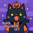 Black Halloween Cat +HOME