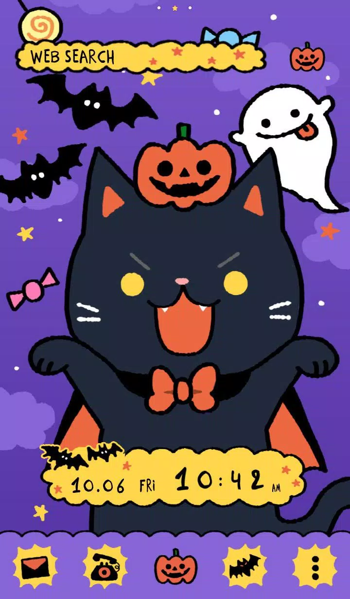 Android 用の 可愛い壁紙アイコン 黒猫のハロウィン Apk をダウンロード