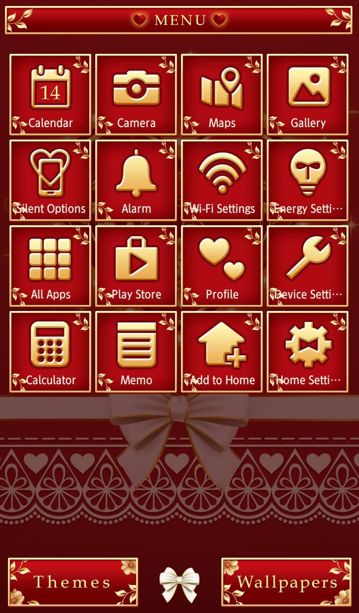 Android 用の バレンタイン壁紙アイコン Gorgeous Red 無料 Apk をダウンロード