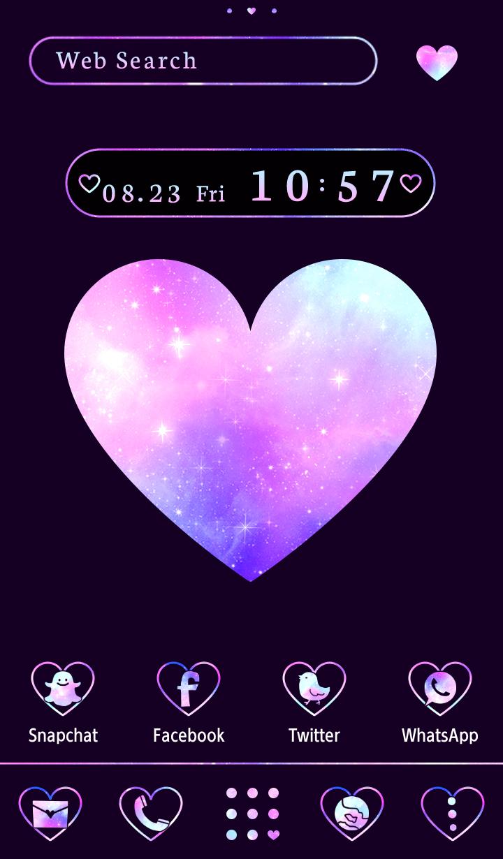 Android 用の スタイリッシュ壁紙アイコン Galaxy Heart 無料 Apk をダウンロード