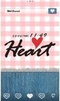 -Gingham Heart- Theme +HOME Affiche