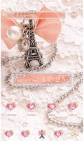 Cute Theme-Girly Eiffel Tower- Cartaz