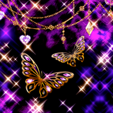 Glitter Butterfly 蝶とレオパードの壁紙 APK