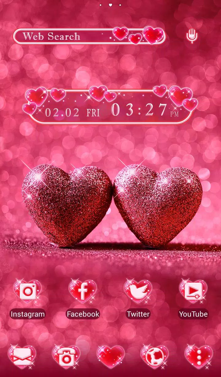 Android 用の バレンタイン 壁紙アイコン グリッター ハート 無料 Apk をダウンロード