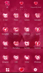 グリッター・ハート テーマ アプリダウンロード