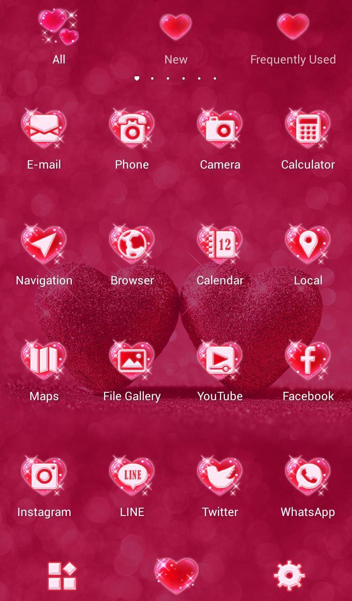 Android 用の バレンタイン 壁紙アイコン グリッター ハート 無料 Apk をダウンロード