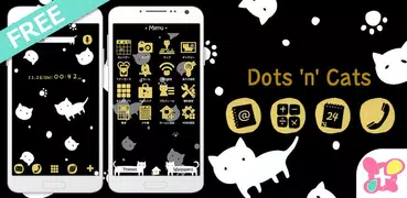 Cute Wallpaper Dots 'n' Cats