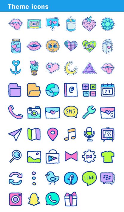 Cute Wallpaper Whimsical Stickers Theme for Android - APK Download