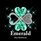 Emerald - May Birthstone Theme आइकन