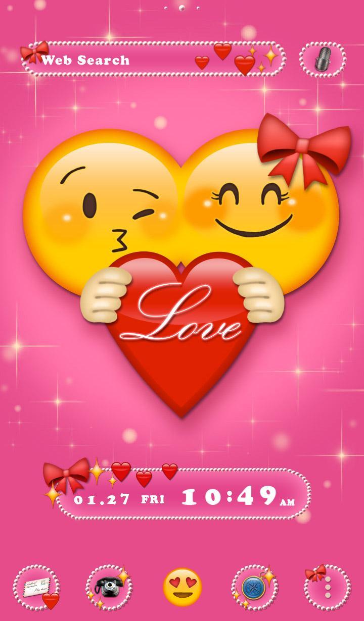 Android 用の 可愛い壁紙アイコン Emoji Love 無料 Apk をダウンロード