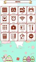 Cute Theme-Easter Bunny- تصوير الشاشة 1
