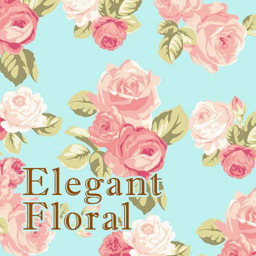 -Elegant Floral-着せ替えアプリ