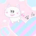 Cute Theme Fluffy Love आइकन