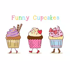 Скачать Funny Cupcakes Theme APK