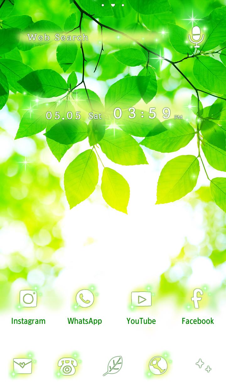 Android 用の キレイな壁紙アイコン 木漏れ日と新緑 無料 Apk をダウンロード