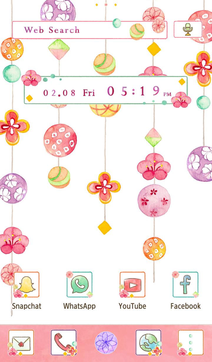 Android 用の かわいい和風壁紙アイコン 可愛い吊るし飾り 無料 Apk をダウンロード