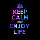 Keep Calm and Enjoy Life biểu tượng