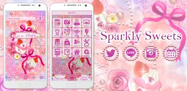 Pink Wallpaper Sparkly Sweets