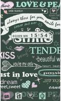 پوستر Love Wallpaper Sweet Words