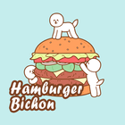 Funny Theme-Hamburger Bichon- Zeichen